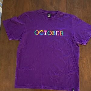 Octobers Very Own OVO Purple Graphic T-Shirt size XL